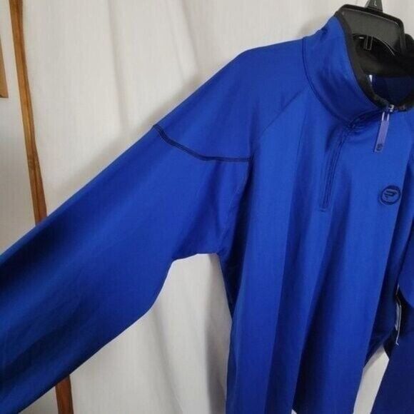 NEW Men's Large Protege Activewear jacket athlete athleisure zip BLUE NWT NOS - Picture 5 of 9